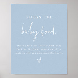 LEAHパステルベビー食べ物ベビーシャワーゲームを推測 ポスター