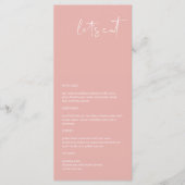 LEAHパステル鮮やかピンク春レッツメ食べニュー メニュー (正面)