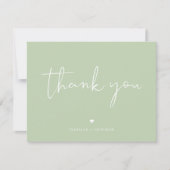 LEAHパステル鮮やかフォトかわいらしサンキューカード 招待状 (正面)