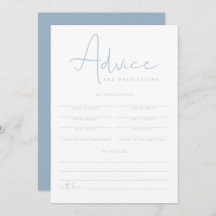 LEAHブルー鮮やかベビーアドバイスと予測カード