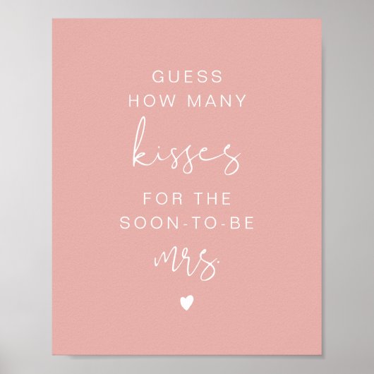 LEAH パステルカラー予想して！キスがどれだけ必要？ ウェディング ポスター (正面)