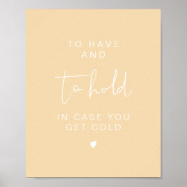 LEAH ビブラント 結婚式のブランケット To Have & To Hold ポスター