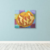 Leah - Hebrew Letters Kabbalah キャンバスプリント (インサイチュ (ウッドフロア))