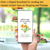 LeahGかわいいおもしろい夏のブライダルシャワータンポポ 招待状