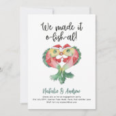 LeahGかわいいおもしろい夏のブライダルシャワーフシエ 招待状 (正面)