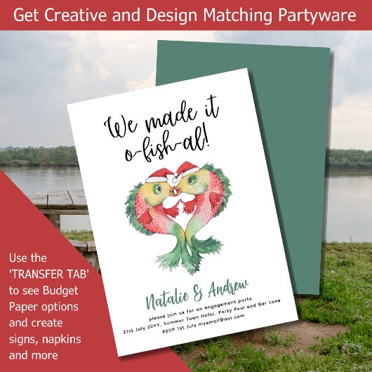 LeahGかわいいおもしろい夏のブライダルシャワーフシエ 招待状