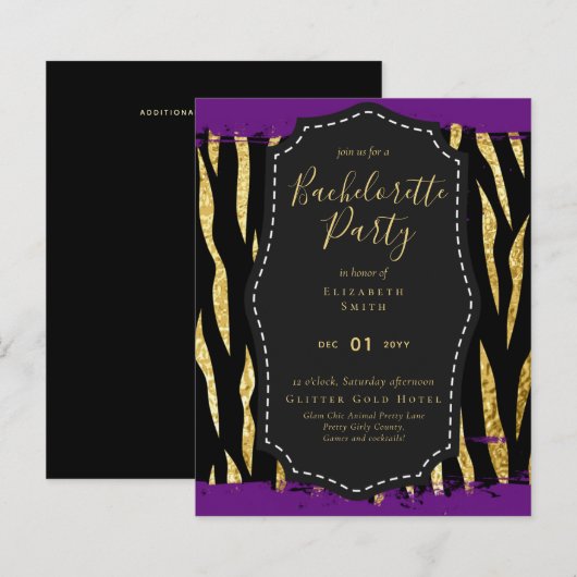 LeahGかわいらしガーリーバチェロレッテアニマルプリント (正面/裏面)