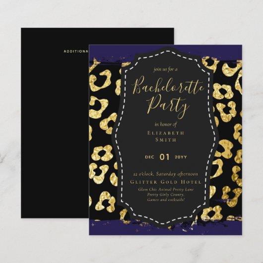 LeahGかわいらしガーリーバチェロレッテアニマルプリント (正面/裏面)