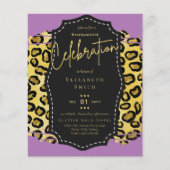 LeahGかわいらしガーリーバチェロレッテアニマルプリント (正面)