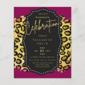 LeahGかわいらしガーリーバチェロレッテアニマルプリント (正面)