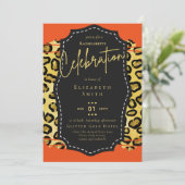 LeahGかわいらしガーリーバチェロレッテアニマルプリント 招待状 (スタンド正面)