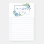 LeahGによるアジサイフローラ「私のリストの小さなパッド」 ポストイット (正面)