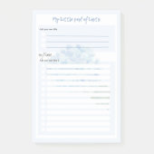 LeahGによるアジサイ・ブルー「リストの私の小さなパッド」 ポストイット (正面)