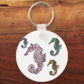 LeahGによるシーホースアート キーホルダー (正面)