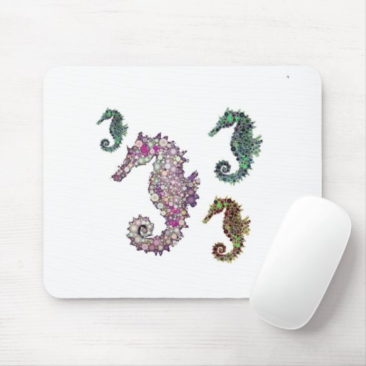 LeahGによるシーホースアート マウスパッド (マウス)