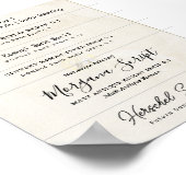 LeahGによるフォントの結婚式招待状のペアリング方法 ポスター (角)