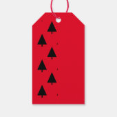 LeahGによるレッドカーペット - 季節のホリデーグリーティング ギフトタグ (裏面)