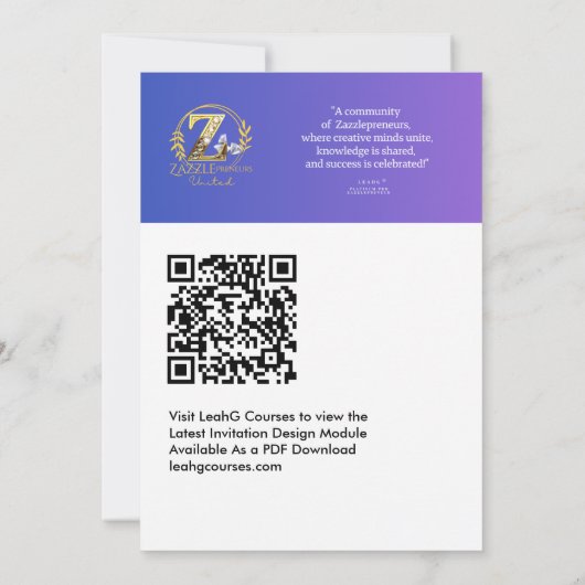 LeahGによる招待状のためのフォントの組み合わせ　パート2 招待状 (裏面)