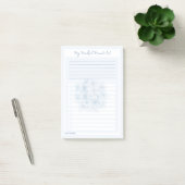LeahGのアジサイ・ブルー「My Mindful Moments Lists」 ポストイット (オフィス)