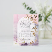 LeahGインクパープルグラデーションピンクピンク金ゴールド結婚ズ (スタンド正面)