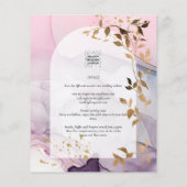 LeahGインクパープルグラデーションピンクピンク金ゴールド結婚ズ (裏面)