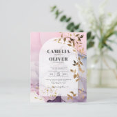 LeahGインクパープルグラデーションピンクピンク金ゴールド結婚ズ (スタンド正面)