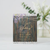 LeahGウィス素朴テリアレースフローラ結婚式の招待 (スタンド正面)