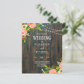 LeahGウッド素朴ピーチコーラルフローラ結婚ズ (スタンド正面)