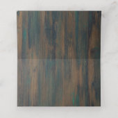 LeahGウッド素朴ピーチコーラルフローラ結婚ズ プレイスカード (内部開封)