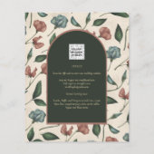 LeahGエメラルドグリーンテラコッタ金ゴールド秋の結婚式 (裏面)