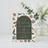 LeahGエメラルドグリーンテラコッタ金ゴールド秋の結婚式 (スタンド正面)