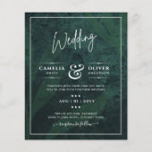 LeahGエメラルドグリーン白葉結婚式 (正面)