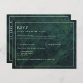 LeahGエメラルドグリーン白葉結婚式 ポストカード (正面/裏面)