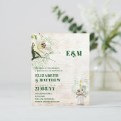 LeahGカラ素朴ーリリーフローラ結婚式の招待 (スタンド正面)