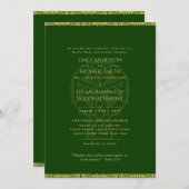 LeahGケルト十字型カソリッ結婚クの婚礼 招待状 (正面/裏面)