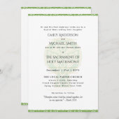 LeahGケルト十字型カソリッ結婚クの婚礼 招待状 (正面/裏面)