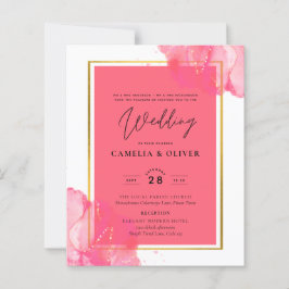 LeahGサーモンピンク金ゴールド結婚のアルコールインク