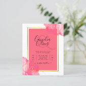 LeahGサーモンピンク金ゴールド結婚のアルコールインク (スタンド正面)