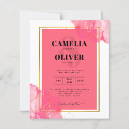 LeahGサーモンピンク金ゴールド結婚のアルコールインク