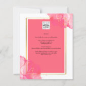 LeahGサーモンピンク金ゴールド結婚のアルコールインク (裏面)