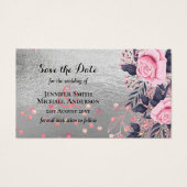 LeahGシルバー海軍ロセゴールドPInkフローラ結婚ズ (正面)