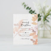 LeahGテラコッタ紅葉結婚式の招待 (スタンド正面)