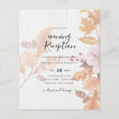 LeahGテラコッタ紅葉結婚式の招待 (正面)