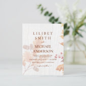 LeahGテラコッタ紅葉結婚式の招待 (スタンド正面)