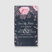 LeahGデニムブルーロセゴルドピンク結婚フローラ (正面)