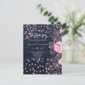 LeahGデニムブルーロセゴルドピンク結婚フローラ (スタンド正面)