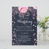 LeahGデニムブルーロセゴルドピンク結婚フローラ (スタンド正面)