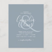 LeahGバジェットダスティブルーモノクロ結婚ズ チラシ (正面)