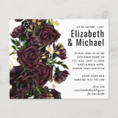 LeahGバジェットダークプラムバラ結婚ズ (正面)