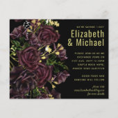 LeahGバジェットダークプラムバラ結婚ズ (正面)